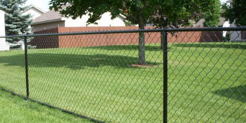 Black Chain Link Fence