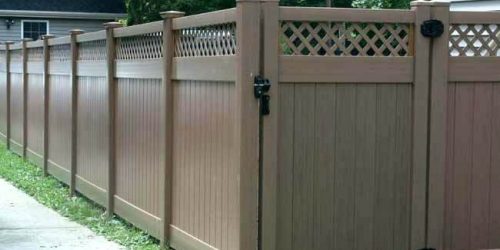 Brown Vinyl Fencing - Free Estimates